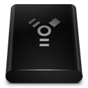 Black Drive Firewire Icon